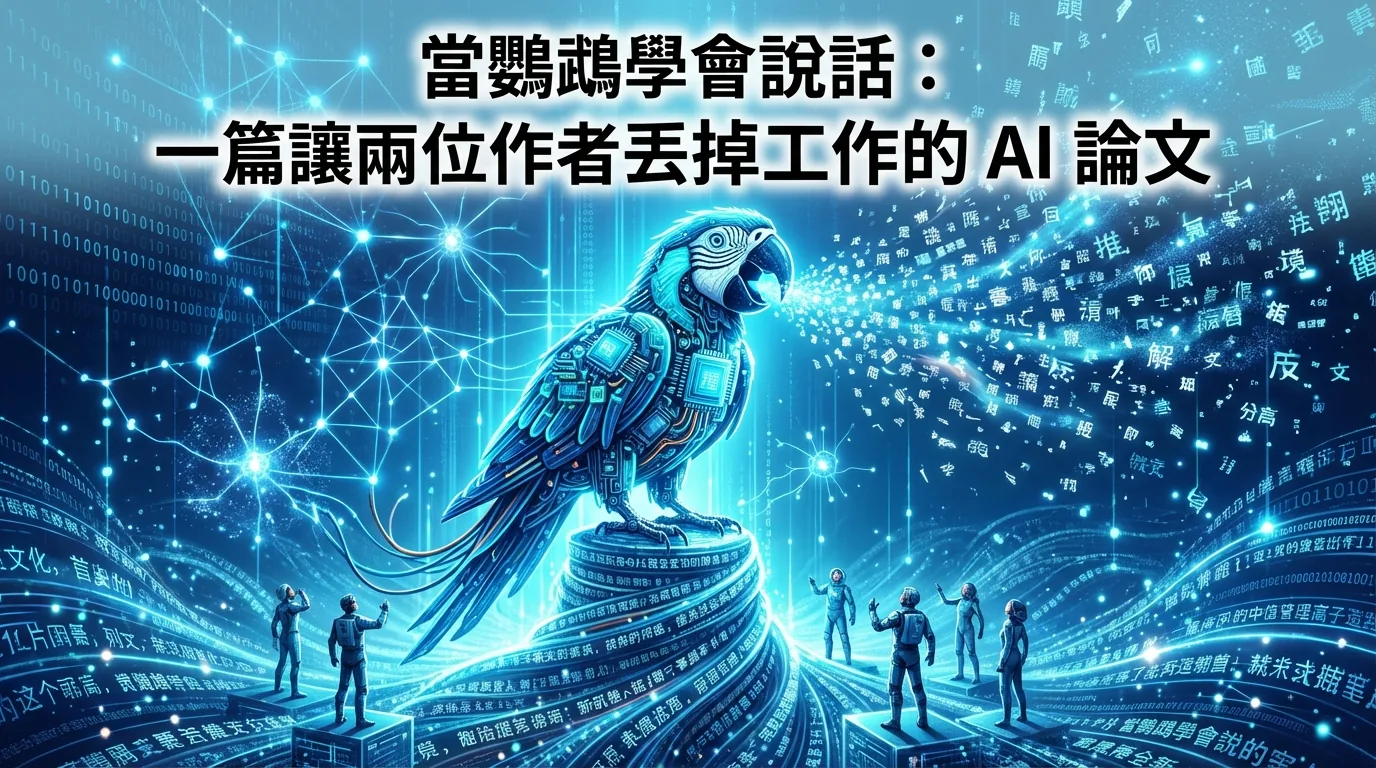 當鸚鵡學會說話：一篇讓兩位作者丟掉工作的 AI 論文