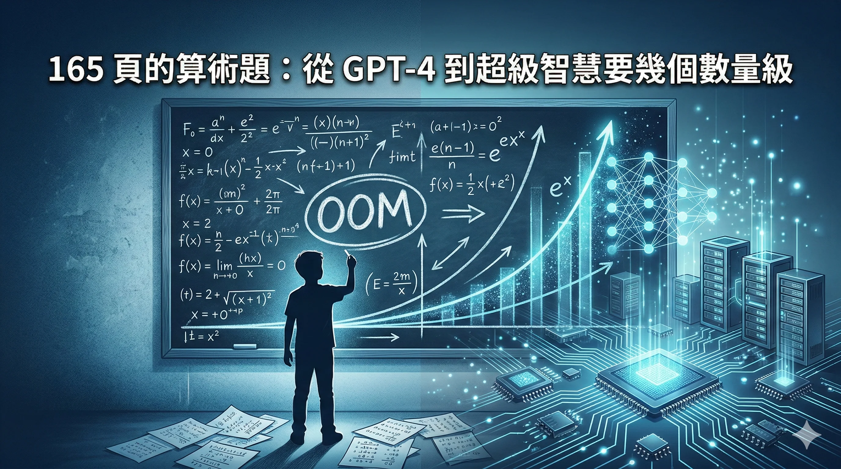 165 頁的算術題：從 GPT-4 到超級智慧要幾個數量級