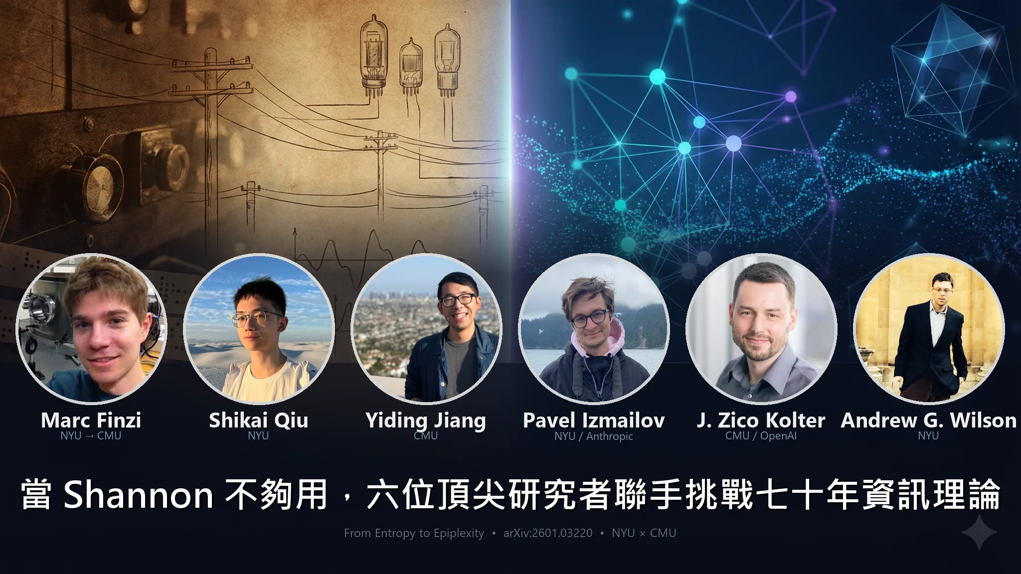 當 Shannon 不夠用:六位頂尖研究者聯手挑戰七十年資訊理論