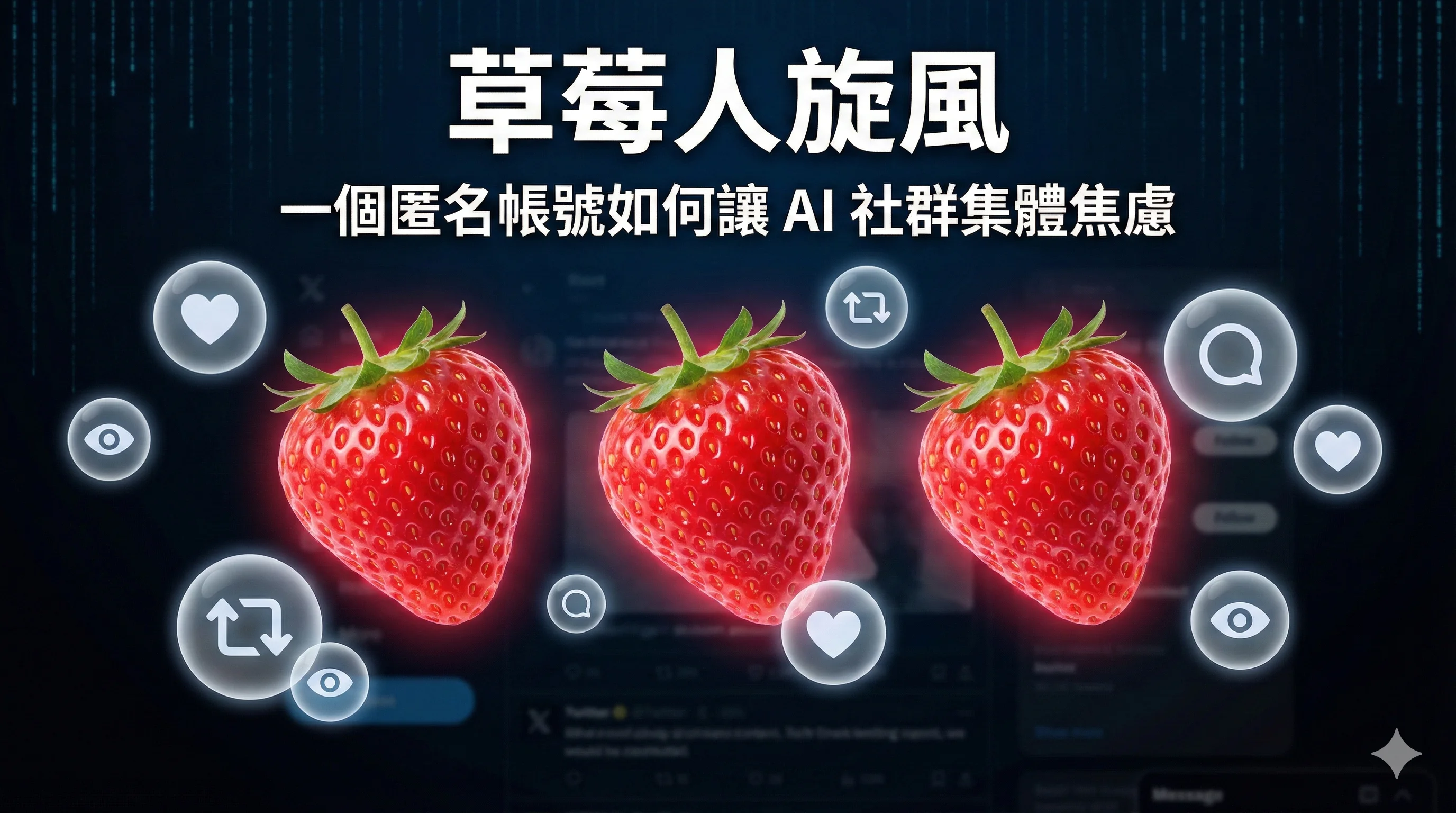 草莓人旋風：一個匿名帳號如何讓 AI 社群集體焦慮
