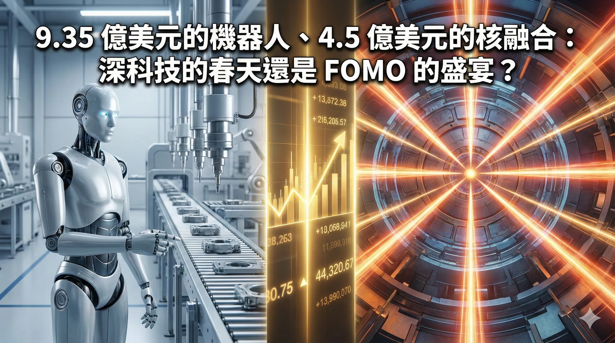 9.35 億美元的機器人、4.5 億美元的核融合：深科技的春天還是 FOMO 的盛宴？