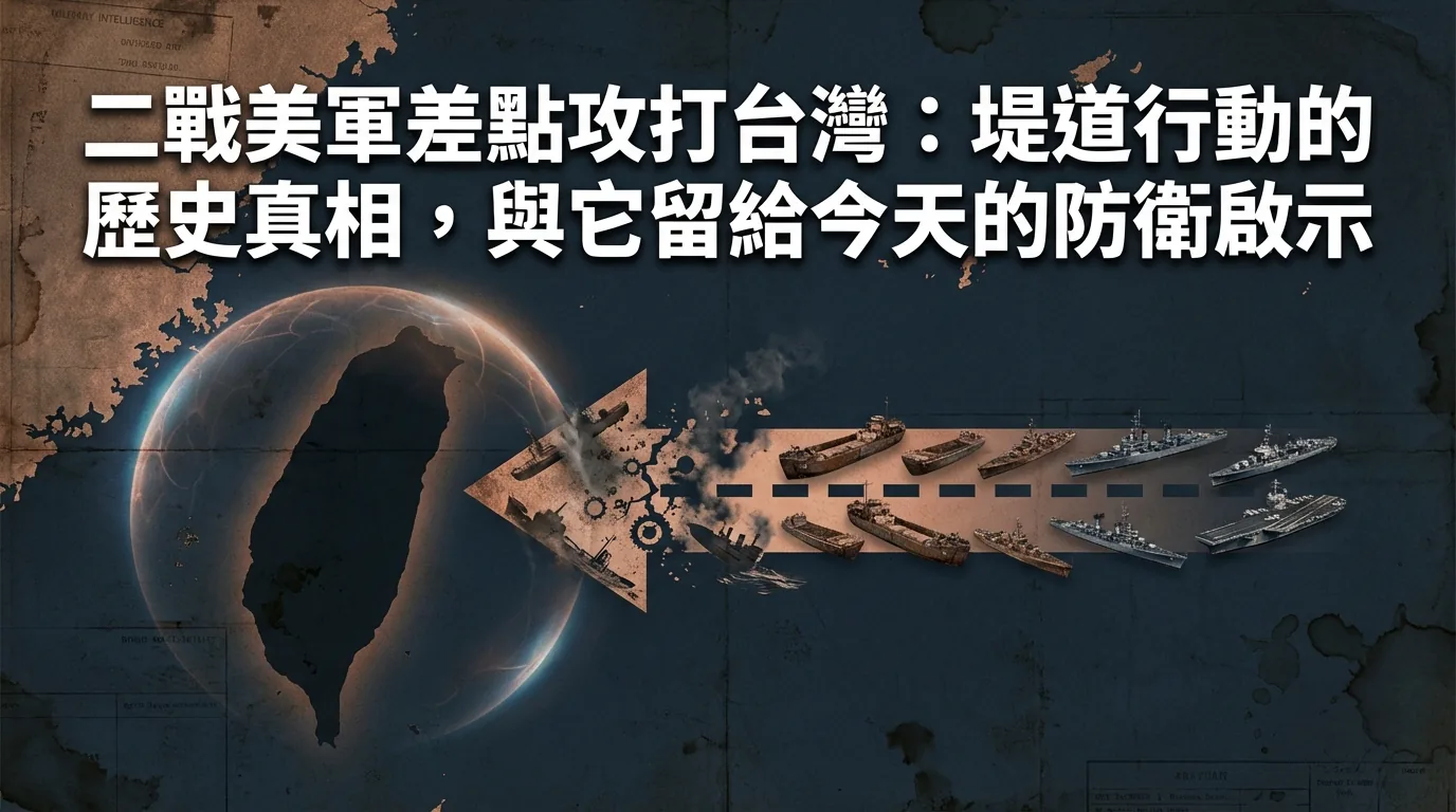 堤道行動：二戰美軍差點攻打台灣的歷史真相與當代防衛啟示