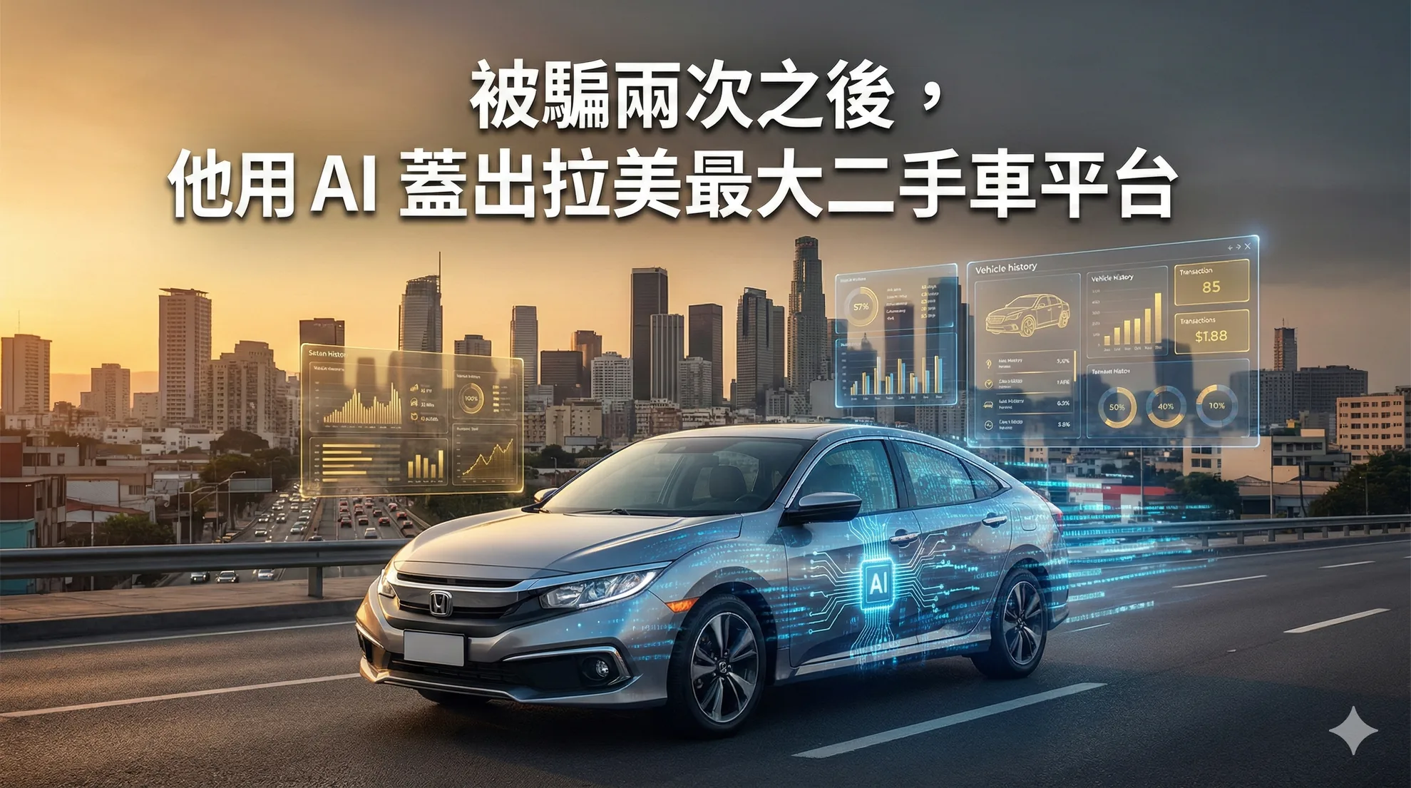 被騙兩次之後，他用 AI 蓋出拉美最大二手車平台