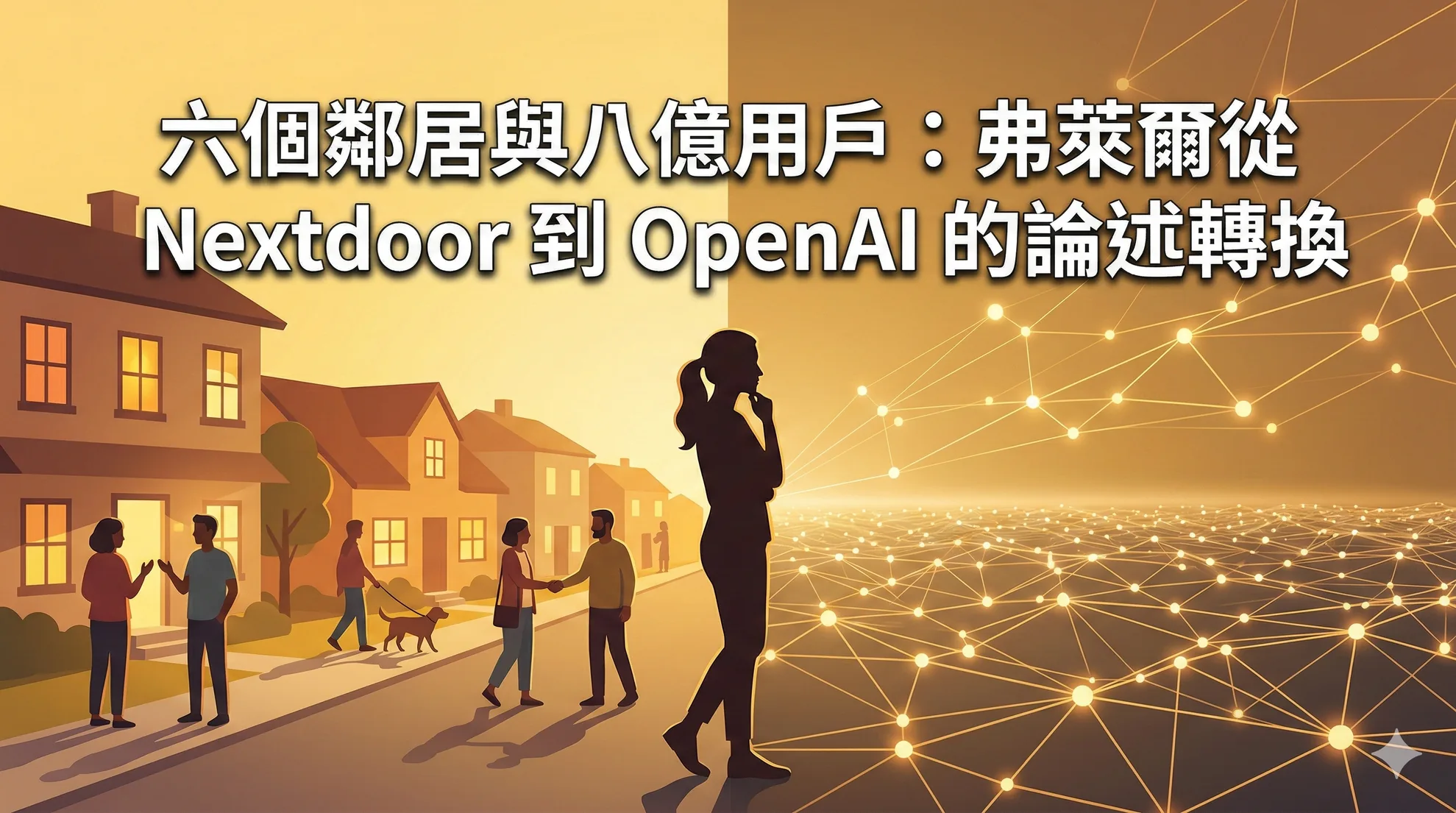六個鄰居與八億用戶：弗萊爾從 Nextdoor 到 OpenAI 的論述轉換