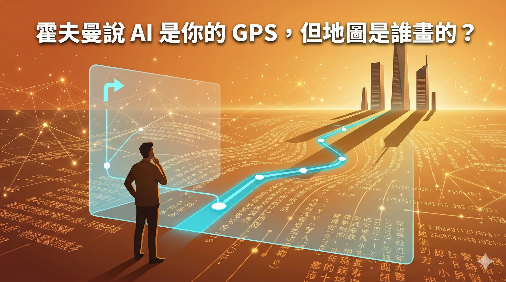 霍夫曼說 AI 是你的 GPS，但地圖是誰畫的？