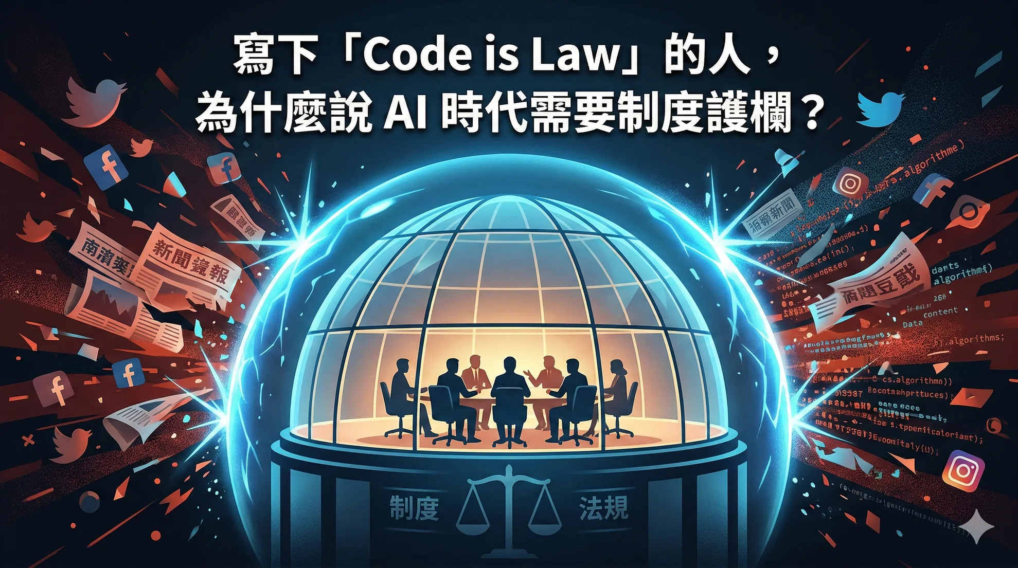 寫下「Code is Law」的人,為什麼說 AI 時代需要制度護欄?