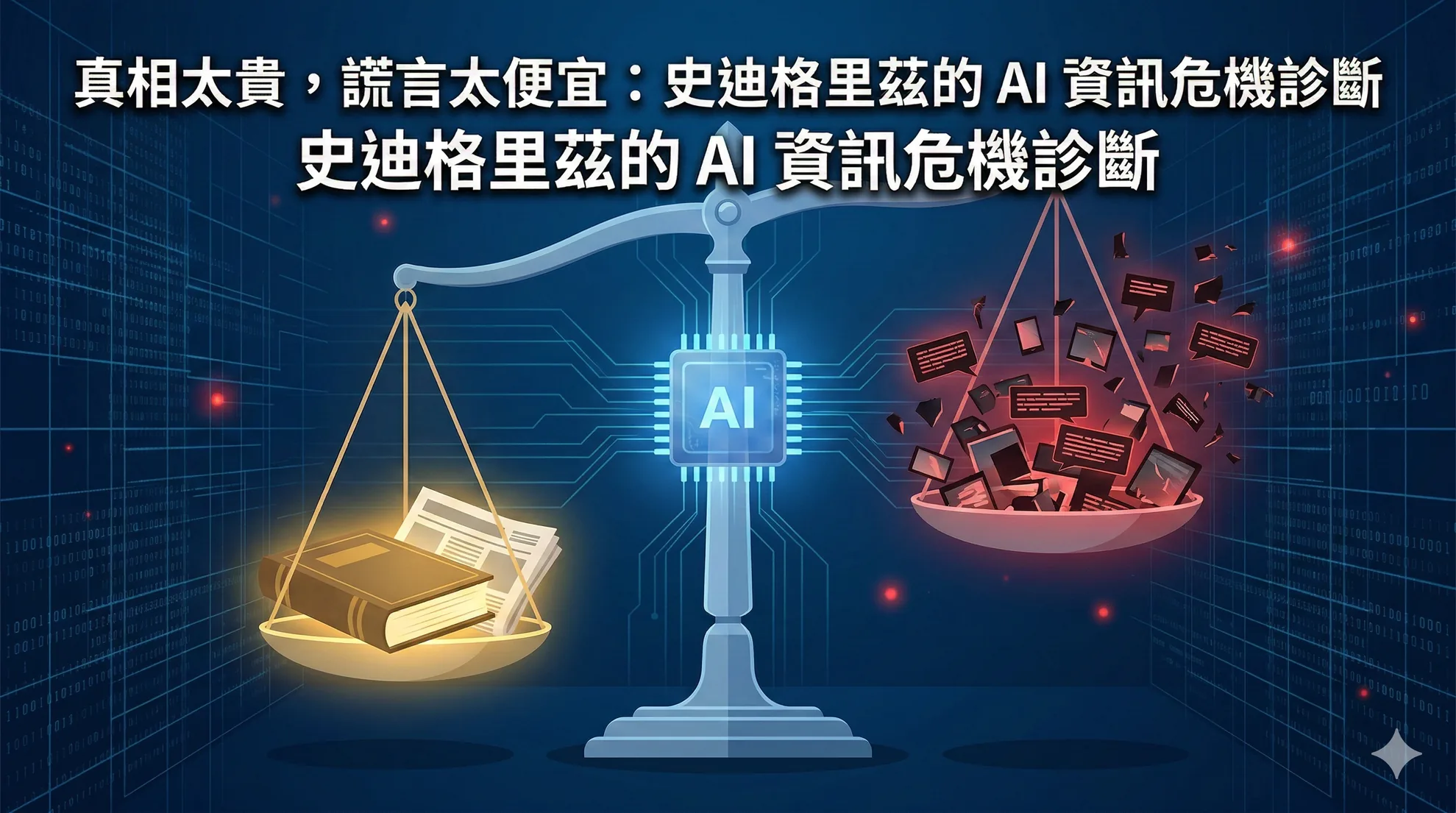 真相太貴,謊言太便宜:史迪格里茲的 AI 資訊危機診斷