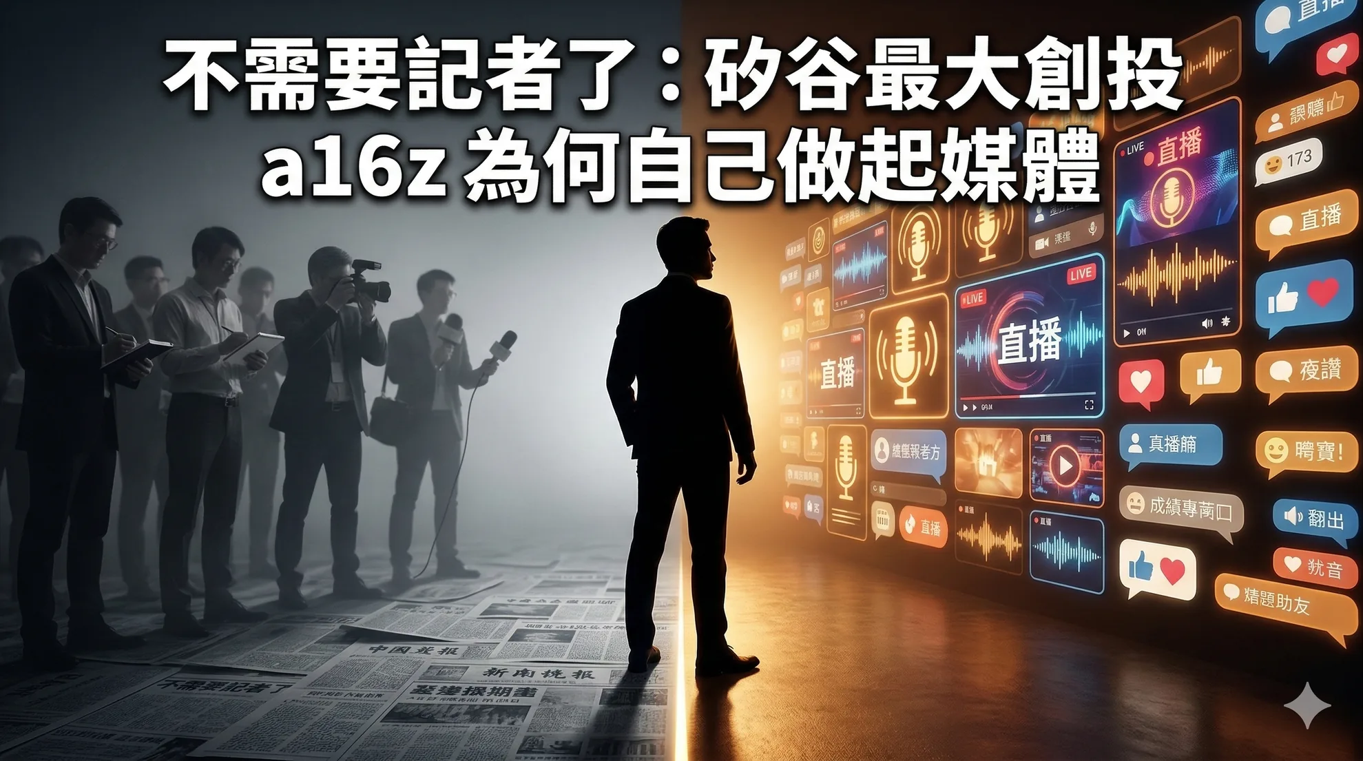不需要記者了：矽谷最大創投 a16z 為何自己做起媒體