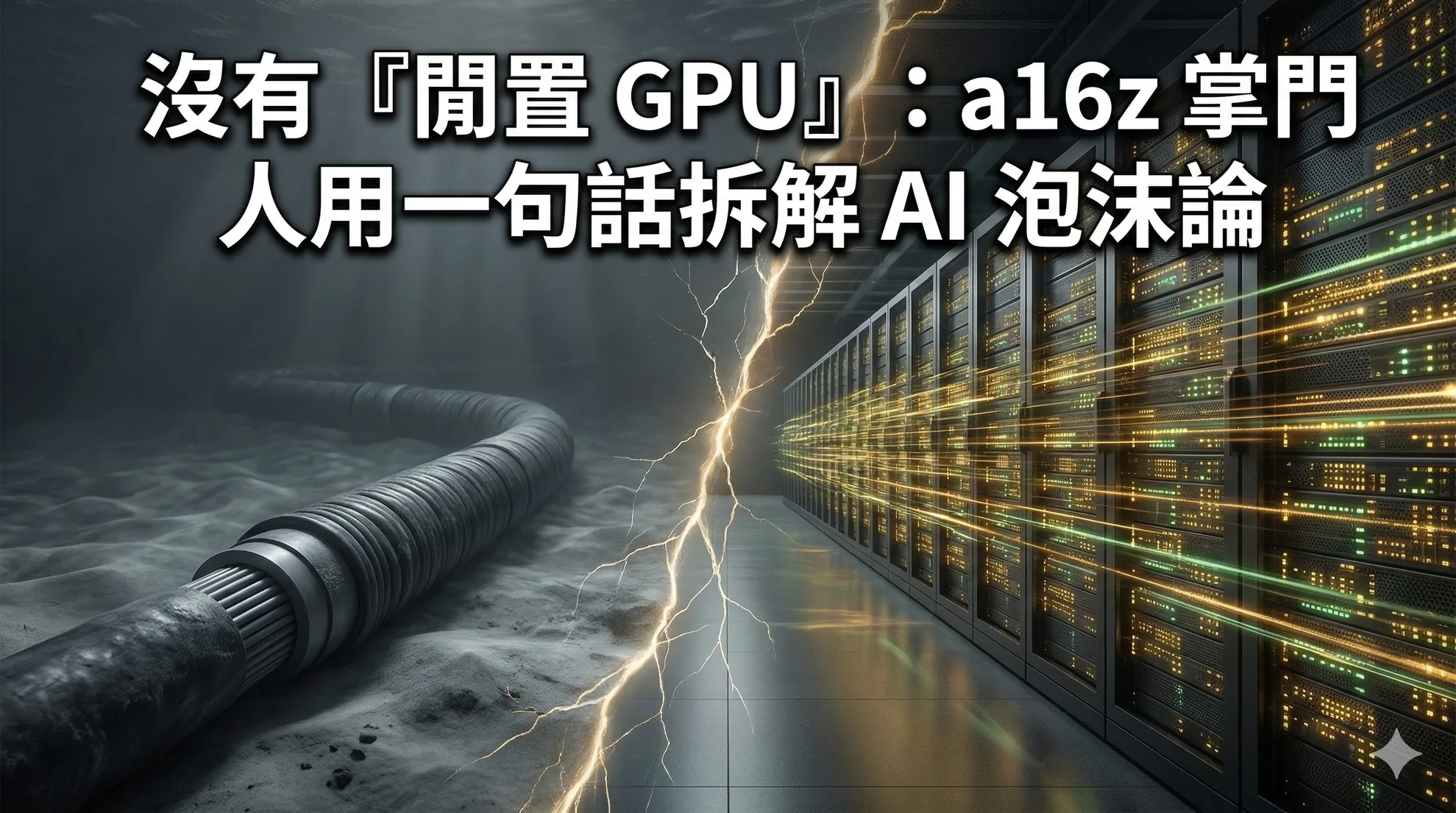 沒有「閒置 GPU」：a16z 掌門人用一句話拆解 AI 泡沫論