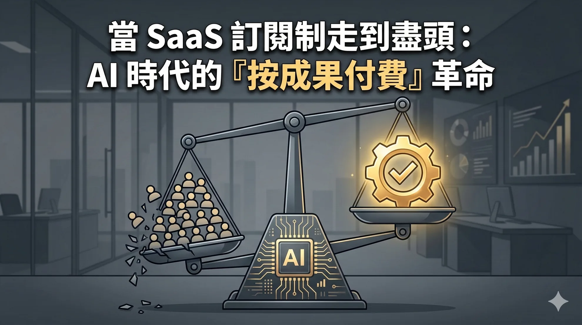 當 SaaS 訂閱制走到盡頭：AI 時代的「按成果付費」革命