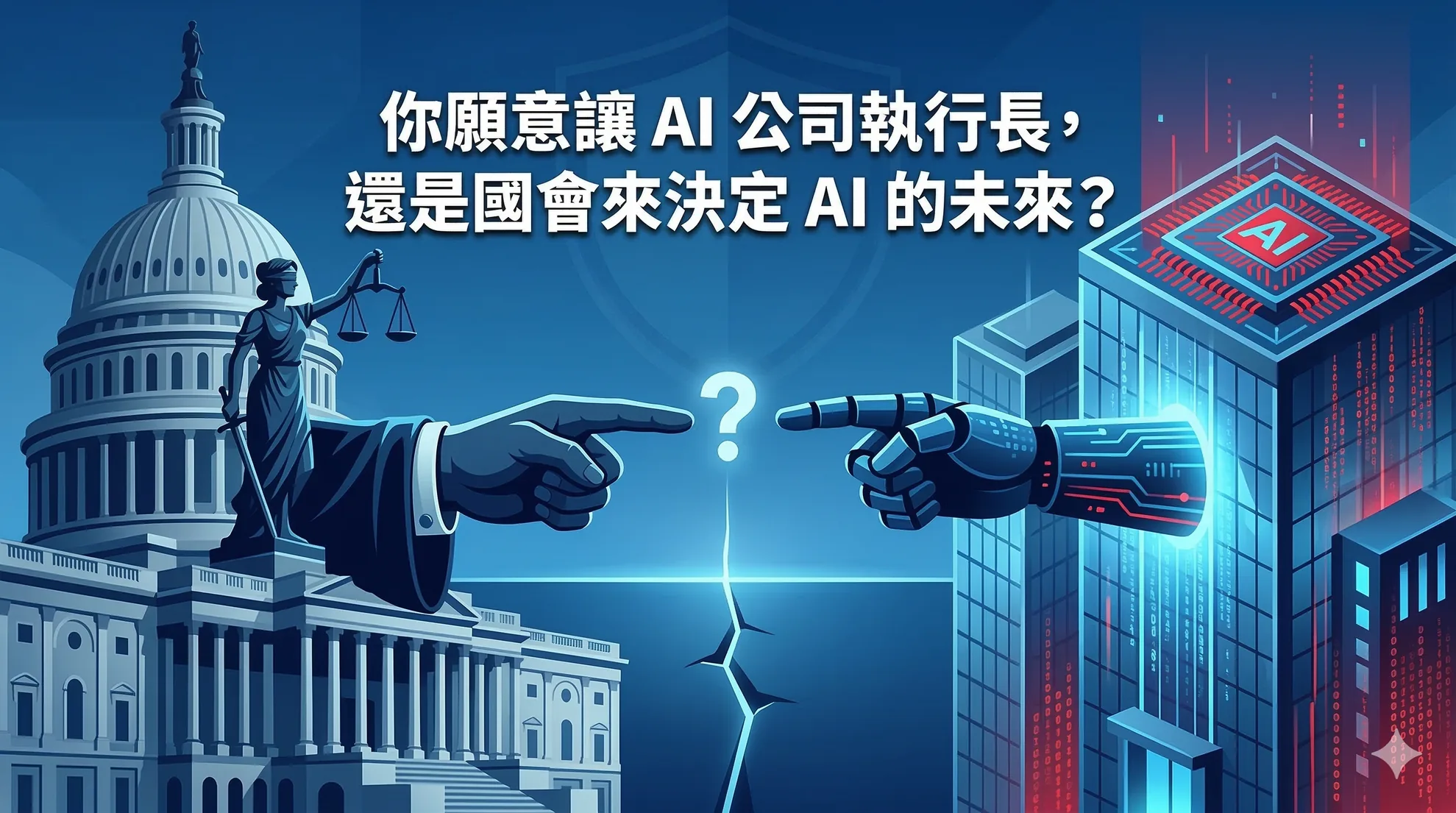 你願意讓 AI 公司執行長,還是國會來決定 AI 的未來?