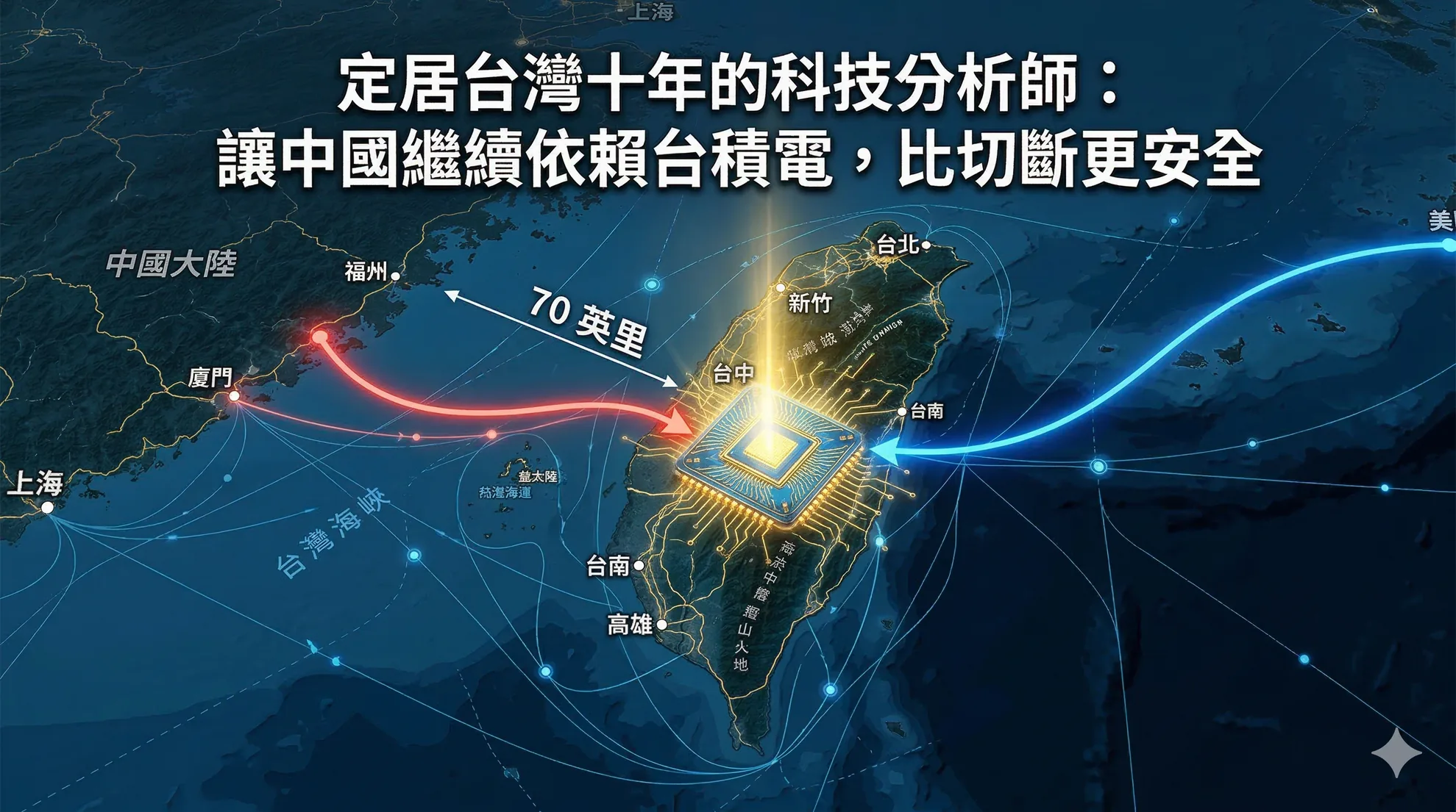 定居台灣十年的科技分析師：讓中國繼續依賴台積電，比切斷更安全