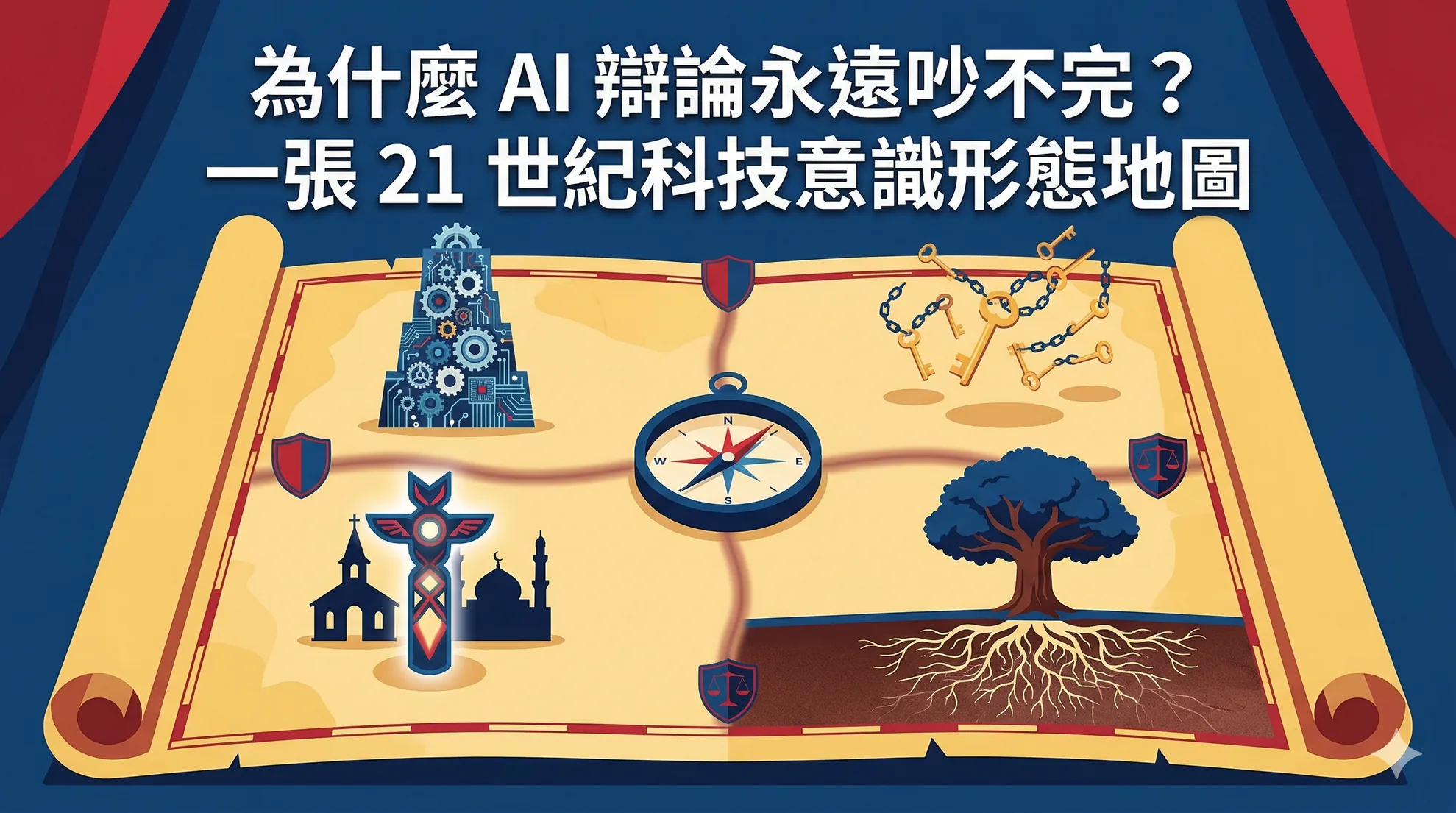 為什麼 AI 辯論永遠吵不完?一張 21 世紀科技意識形態地圖