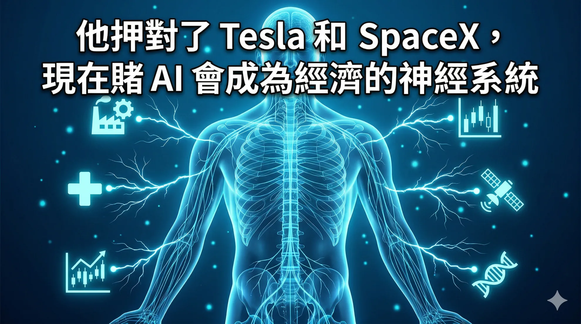 他押對了 Tesla 和 SpaceX,現在賭 AI 會成為經濟的神經系統