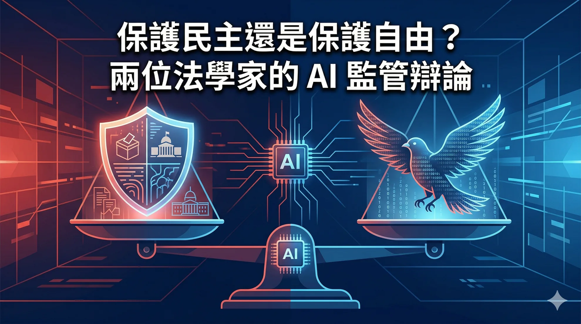 保護民主還是保護自由?兩位法學家的 AI 監管辯論