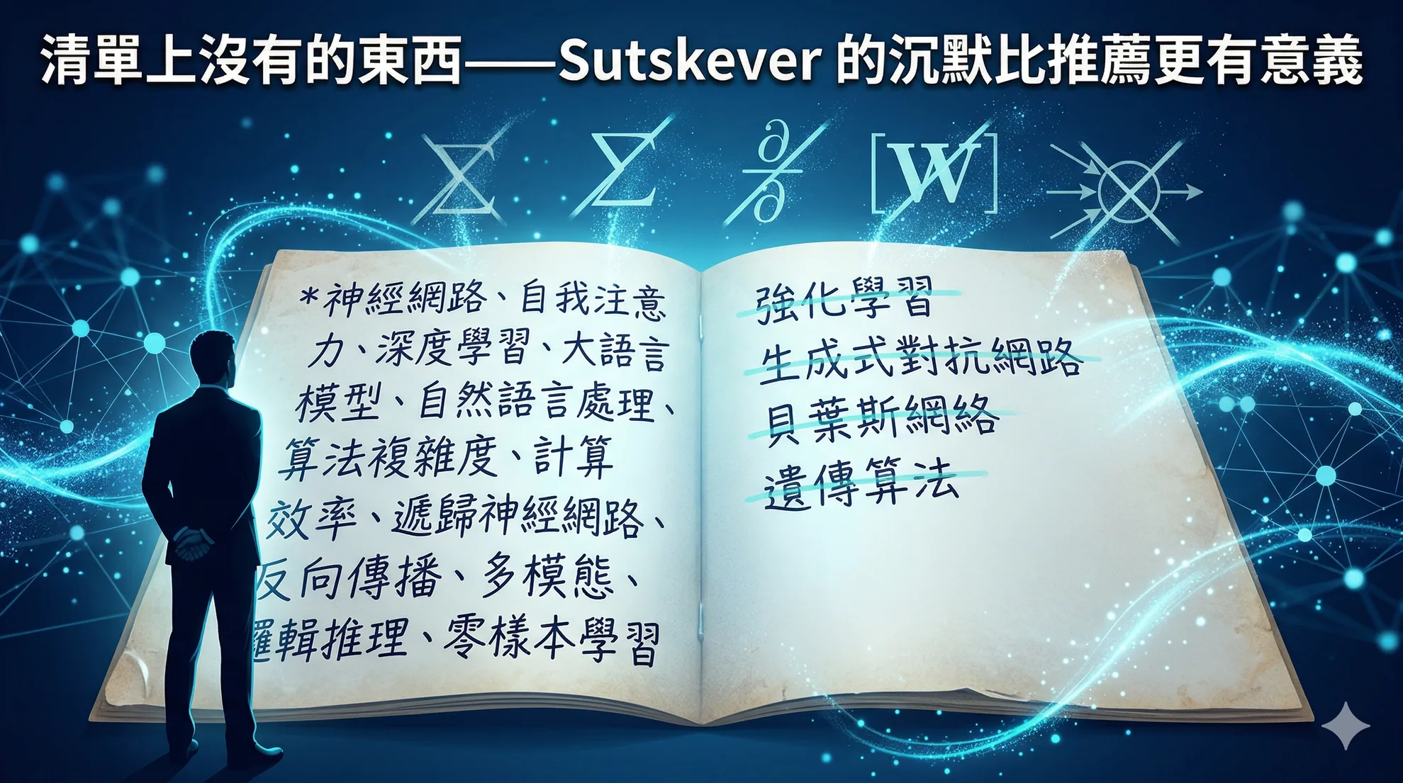 清單上沒有的東西——Sutskever 的沉默比推薦更有意義