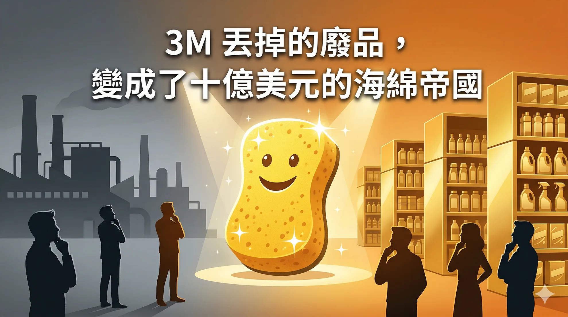3M 丟掉的廢品，變成了十億美元的海綿帝國