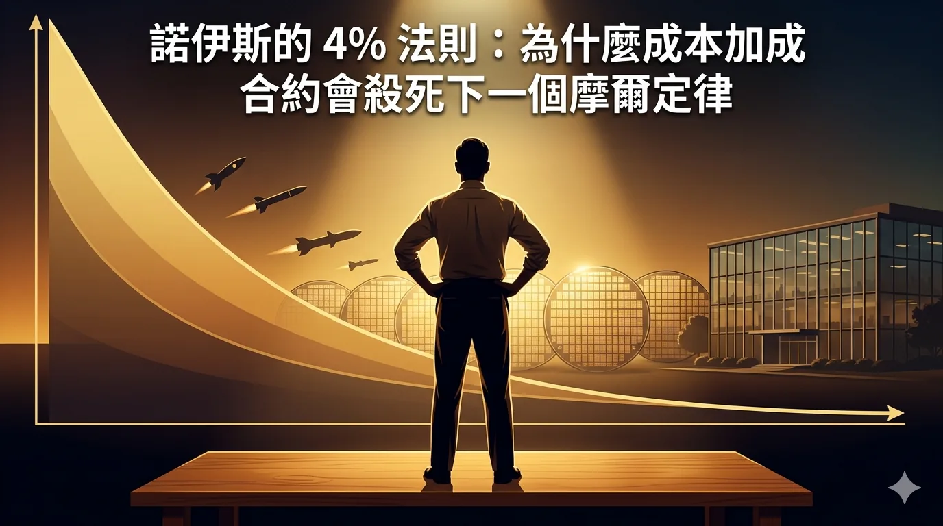 諾伊斯的 4% 法則：為什麼成本加成合約會殺死下一個摩爾定律
