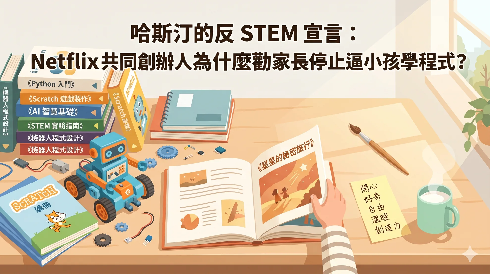 哈斯汀的反 STEM 宣言：Netflix 共同創辦人為什麼勸家長停止逼小孩學程式？