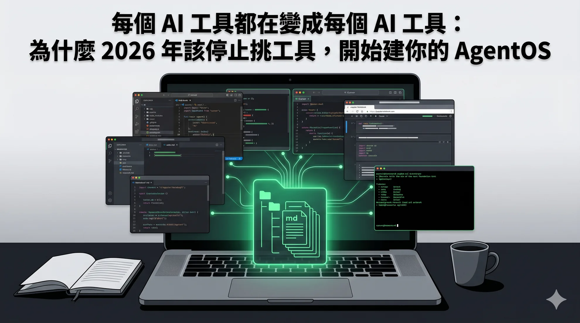 每個 AI 工具都在變成每個 AI 工具:為什麼 2026 年該停止挑工具,開始建你的 AgentOS