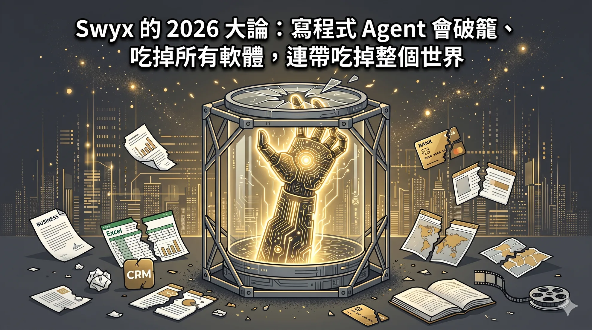 Swyx 的 2026 大論：寫程式 Agent 會破籠、吃掉所有軟體，連帶吃掉整個世界