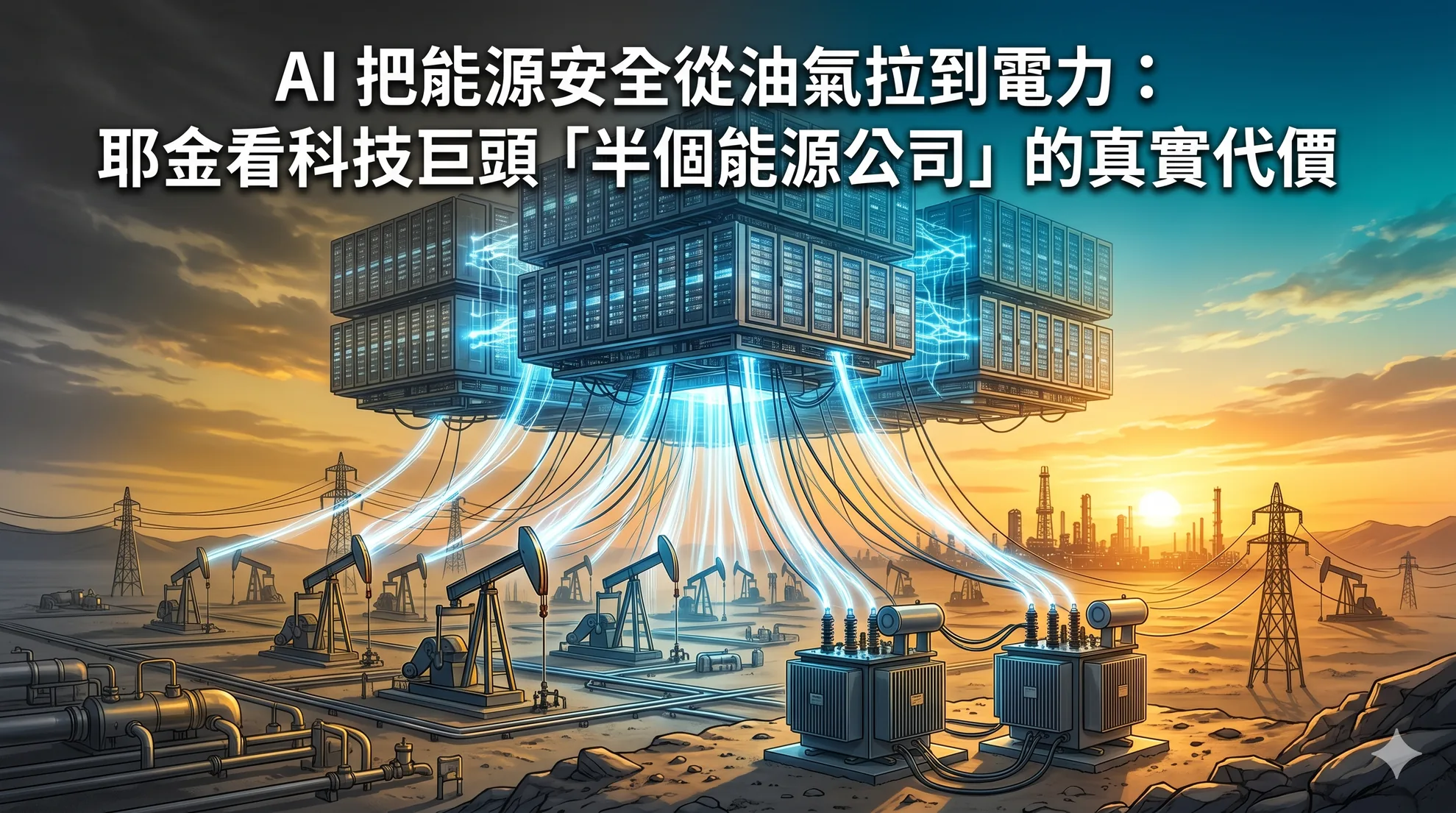 AI 把能源安全從油氣拉到電力：耶金看科技巨頭「半個能源公司」的真實代價