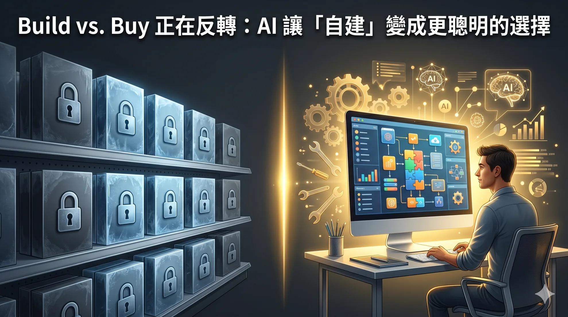 Build vs. Buy 正在反轉：AI 讓「自建」變成更聰明的選擇