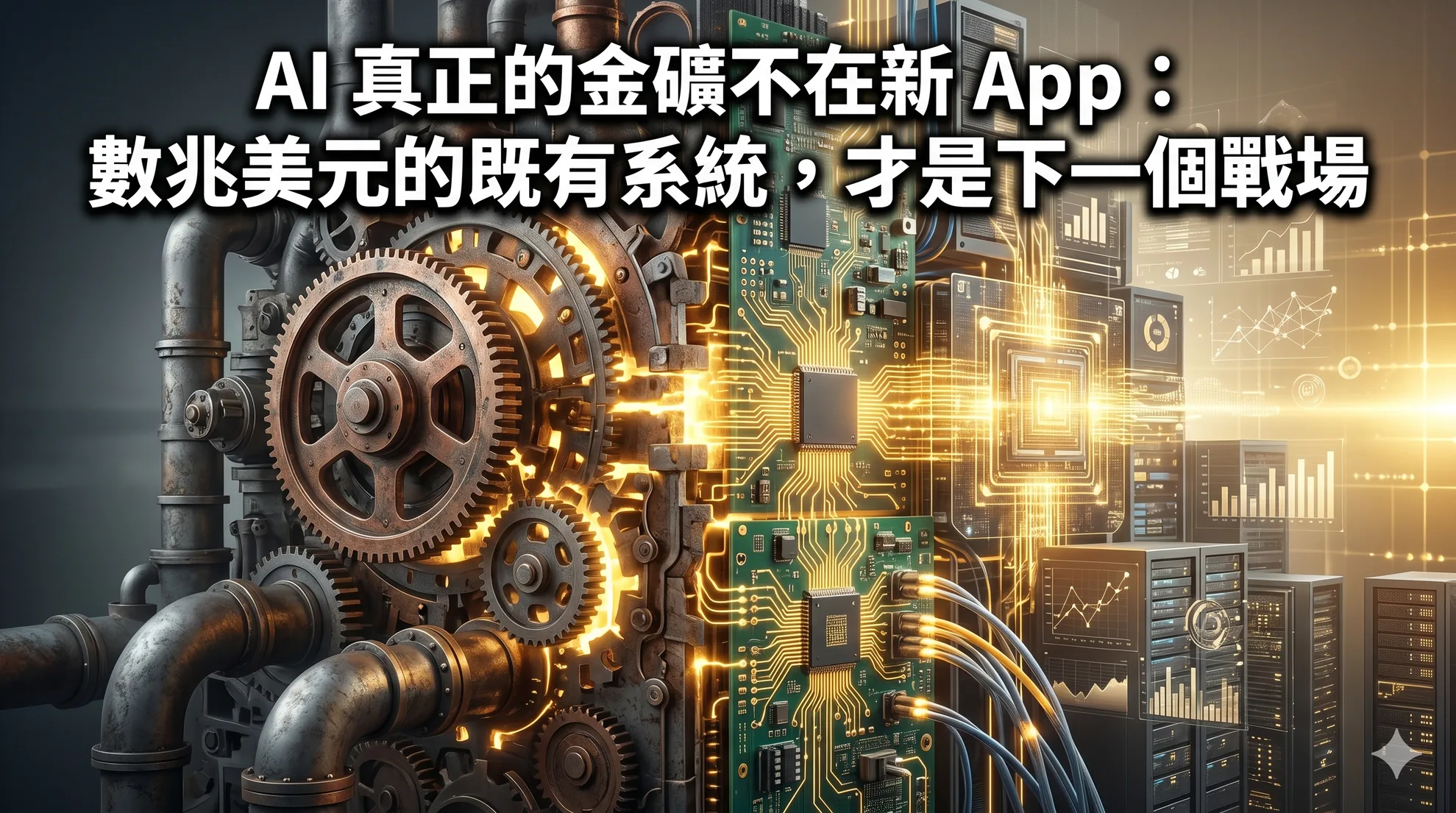 AI 真正的金礦不在新 App：數兆美元的既有系統，才是下一個戰場