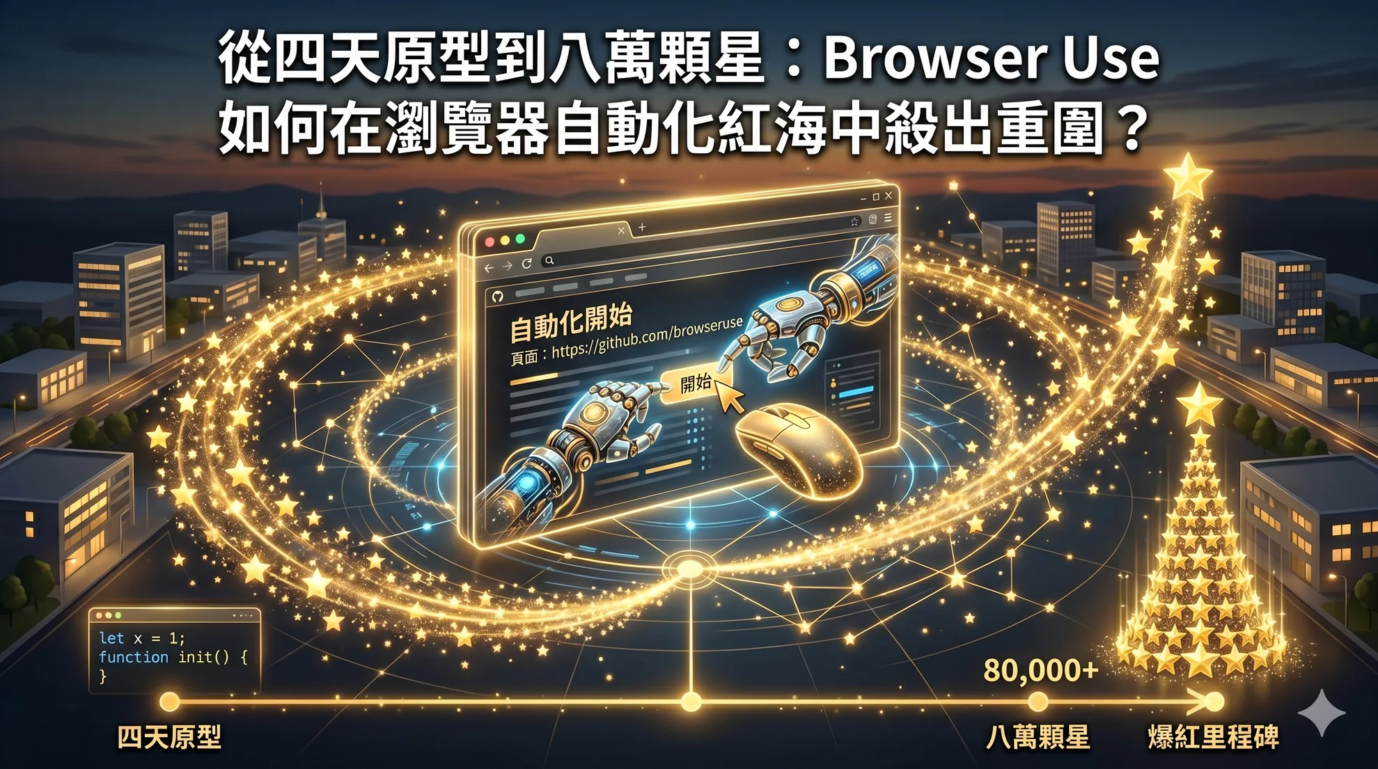 從四天原型到八萬顆星：Browser Use 如何在瀏覽器自動化紅海中殺出重圍？