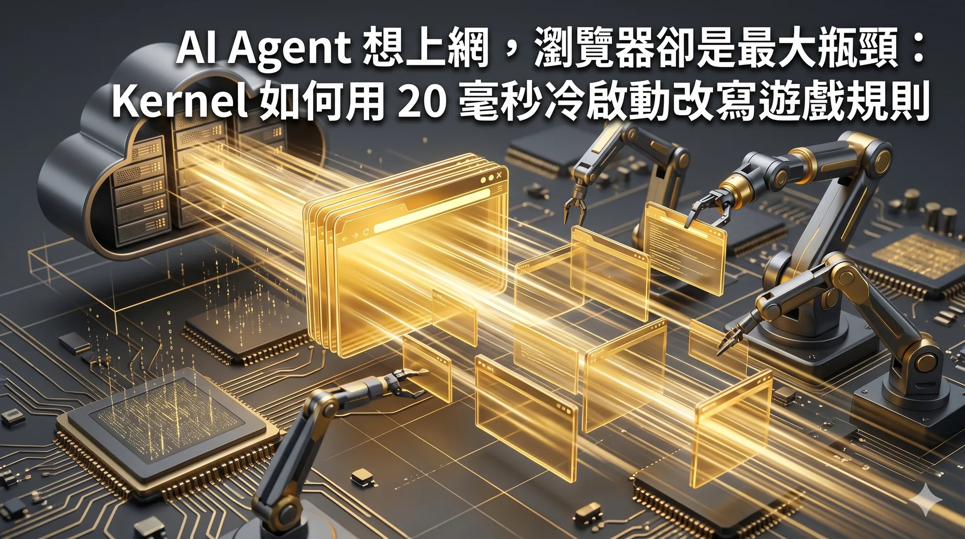AI Agent 想上網，瀏覽器卻是最大瓶頸：Kernel 如何用 20 毫秒冷啟動改寫遊戲規則
