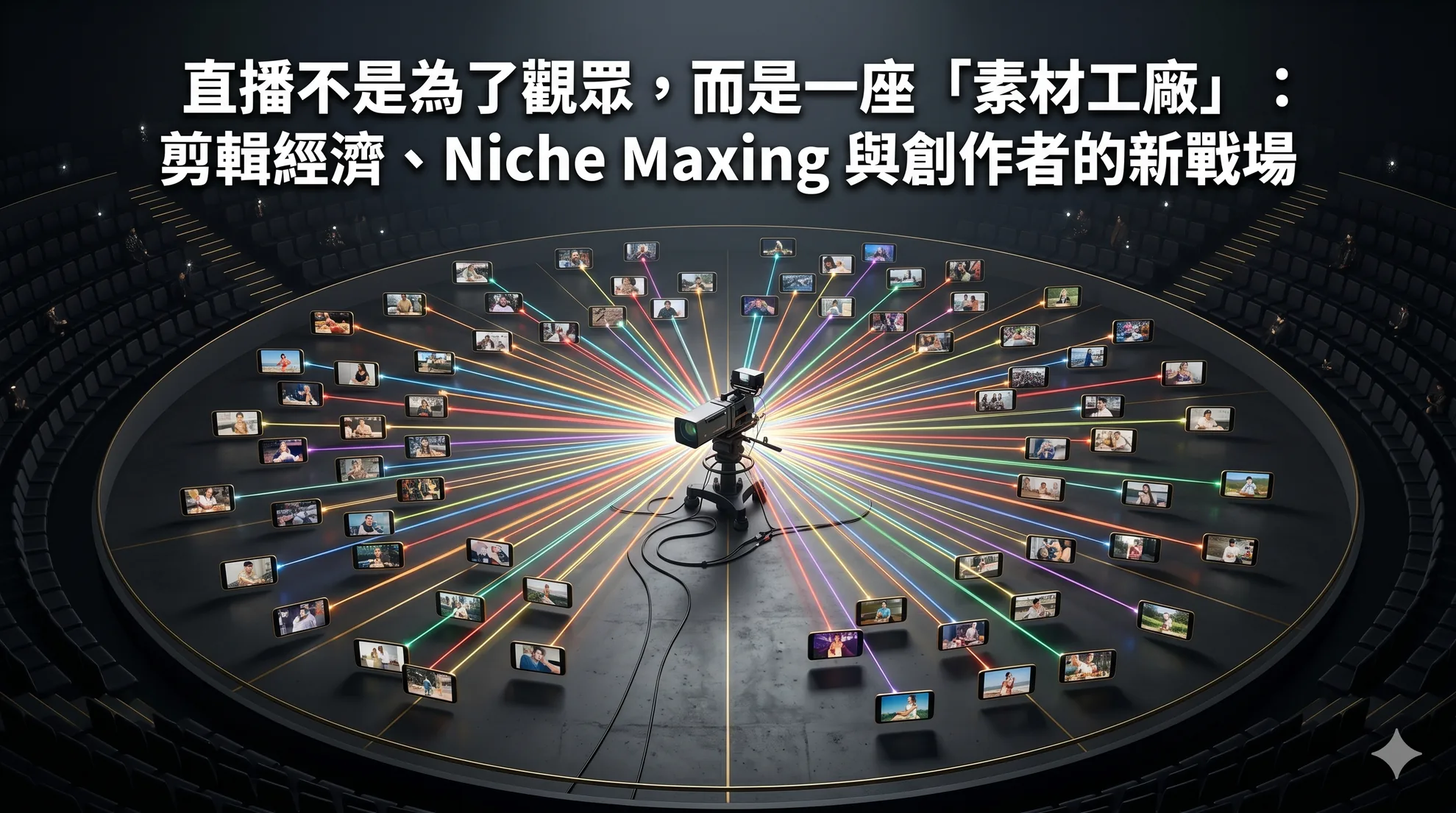 直播不是為了觀眾，而是一座「素材工廠」：剪輯經濟、Niche Maxing 與創作者的新戰場