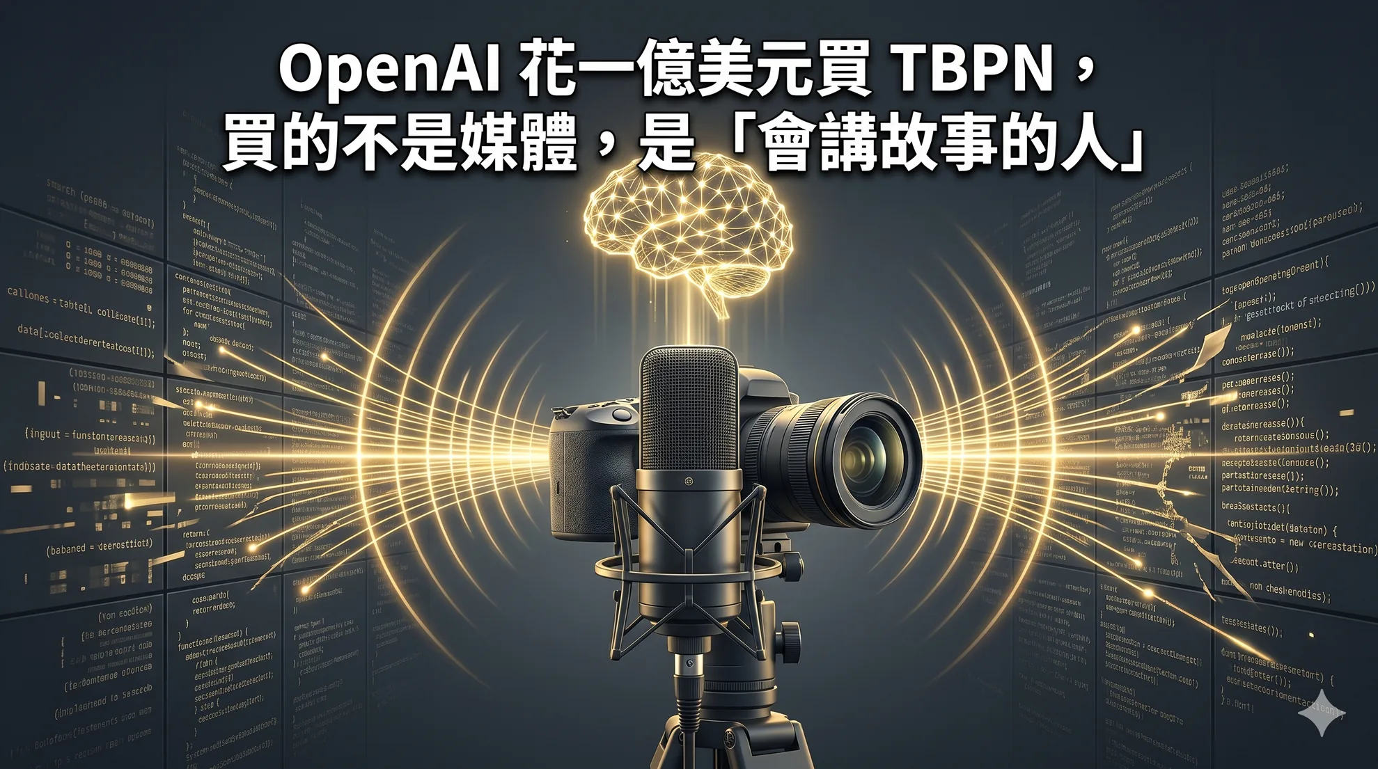 OpenAI 花一億美元買 TBPN，買的不是媒體，是「會講故事的人」