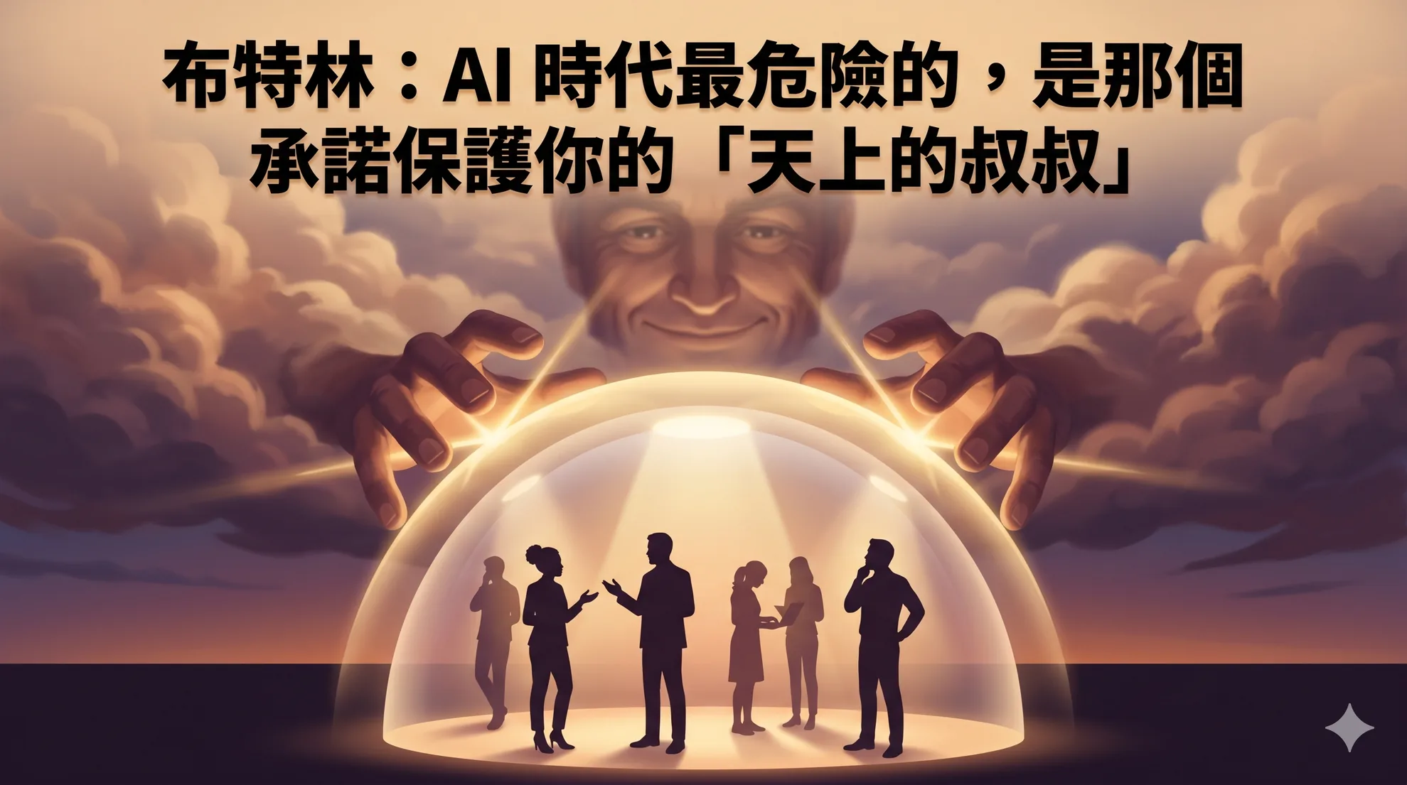 布特林：AI 時代最危險的，是那個承諾保護你的「天上的叔叔」