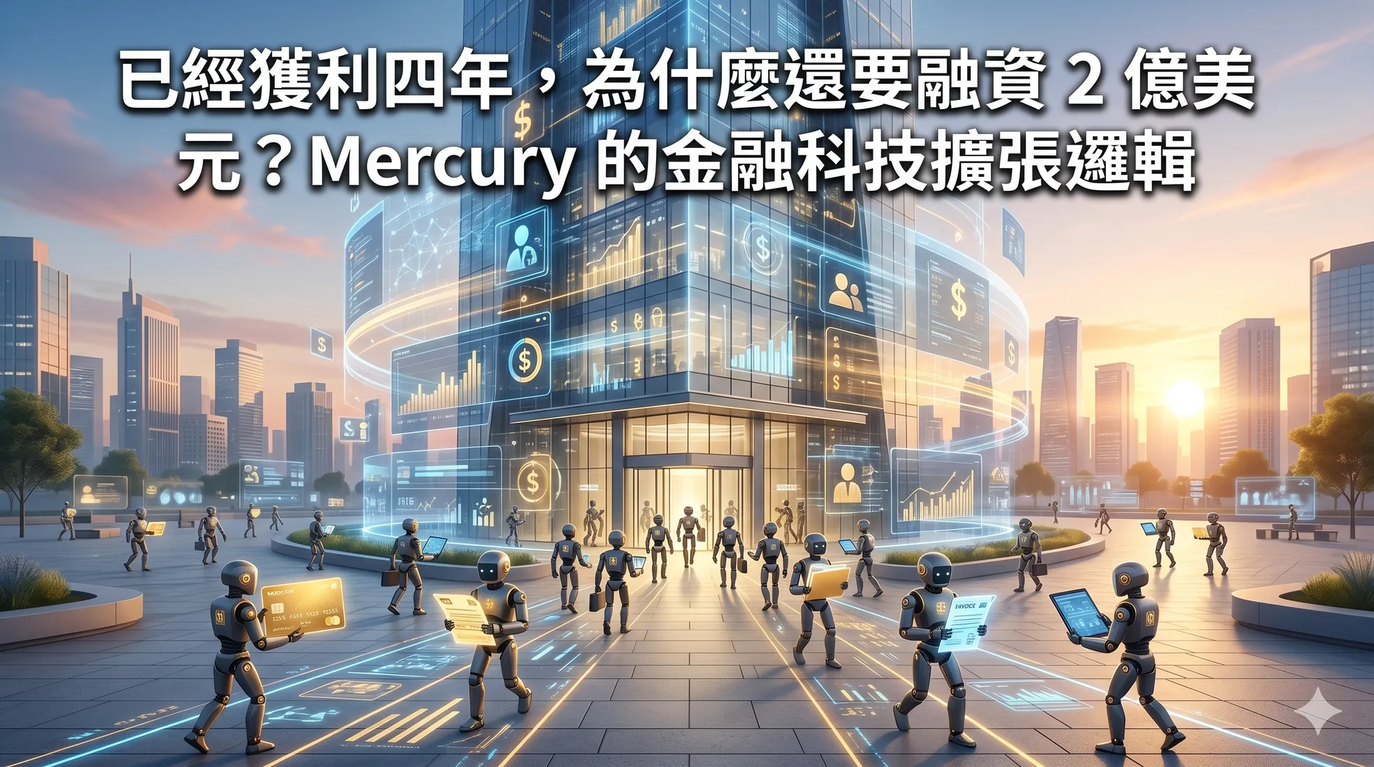 已經獲利四年，為什麼還要融資 2 億美元？Mercury 的金融科技擴張邏輯
