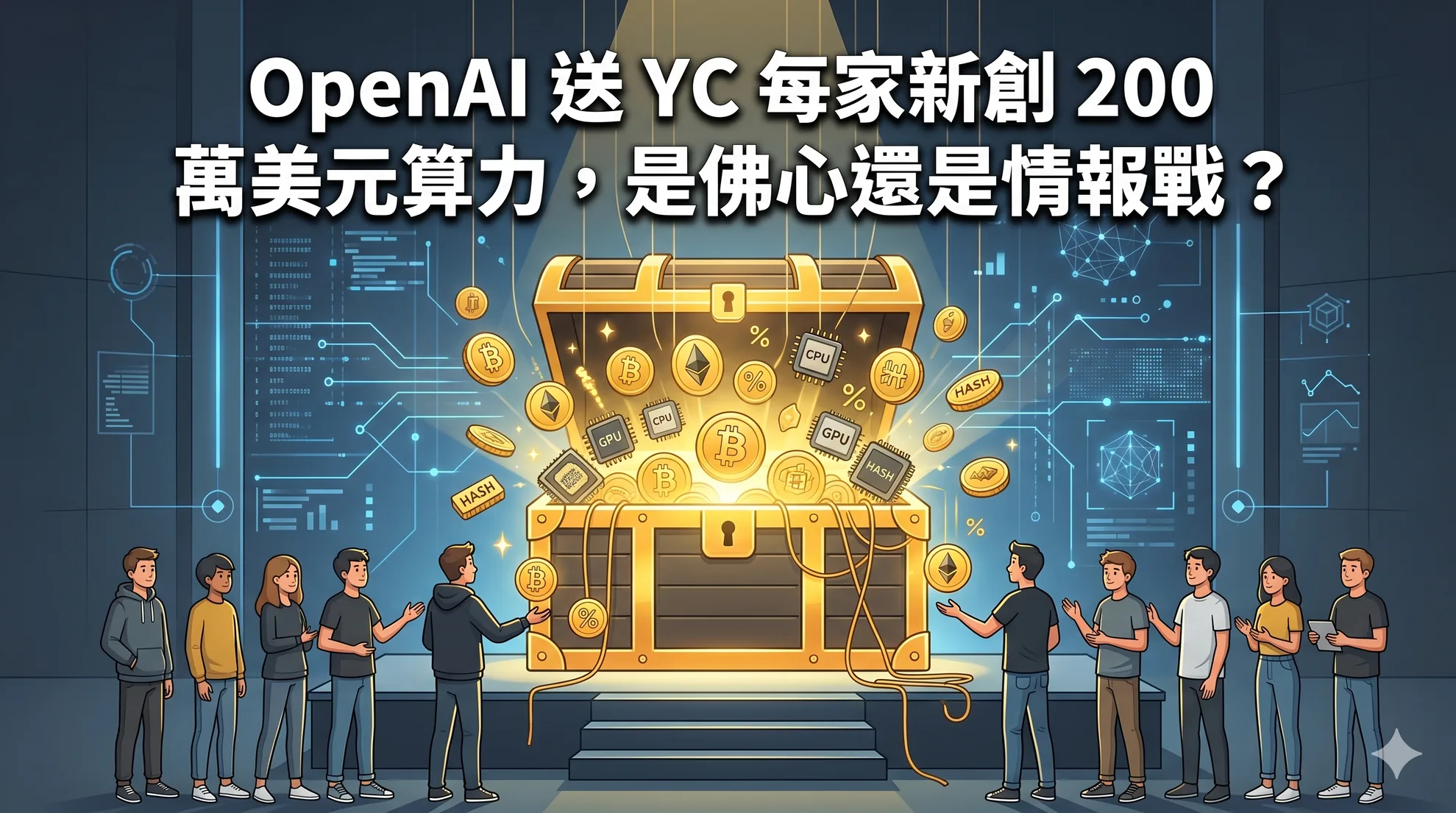 OpenAI 送 YC 每家新創 200 萬美元算力，是佛心還是情報戰？