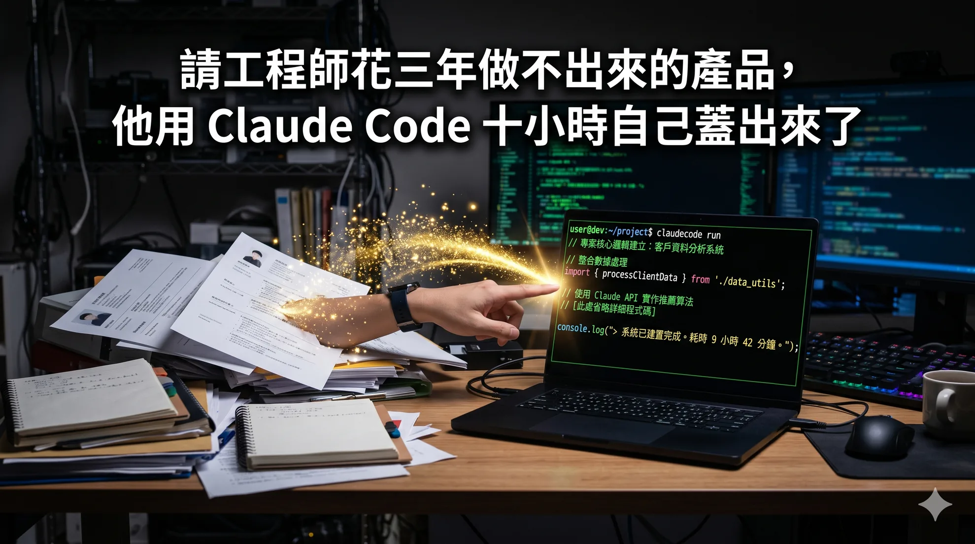 請工程師花三年做不出來的產品,他用 Claude Code 十小時自己蓋出來了