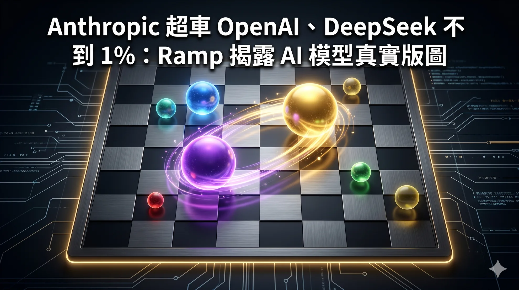 Anthropic 超車 OpenAI、DeepSeek 不到 1%：Ramp 揭露 AI 模型真實版圖