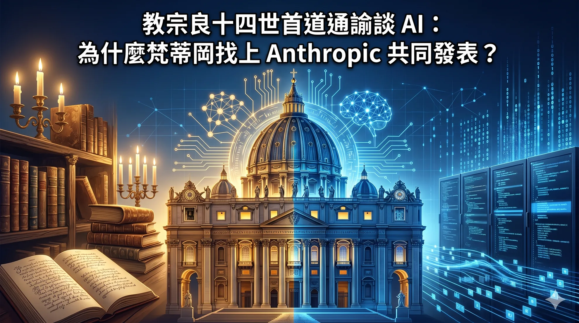 教宗良十四世首道通諭談 AI:為什麼梵蒂岡找上 Anthropic 共同發表?