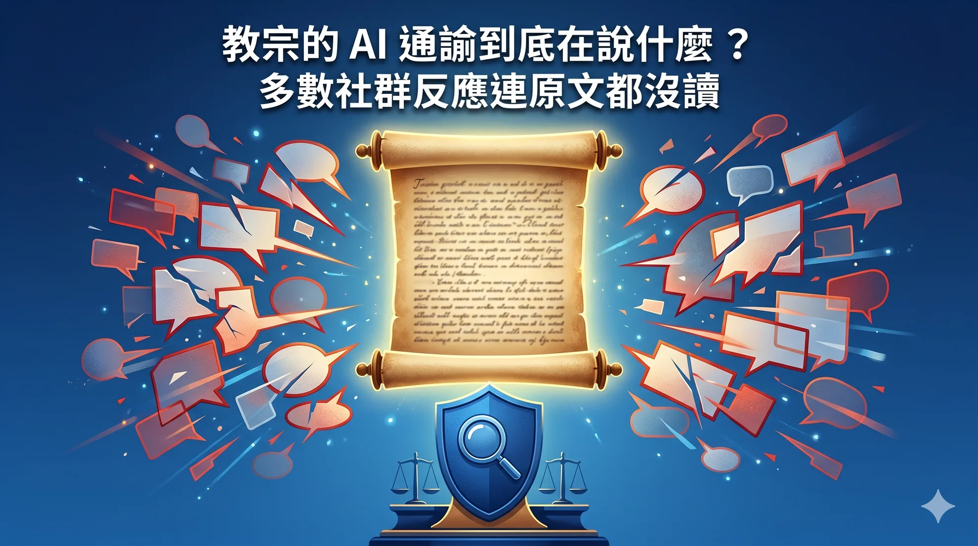教宗的 AI 通諭到底在說什麼?多數社群反應連原文都沒讀