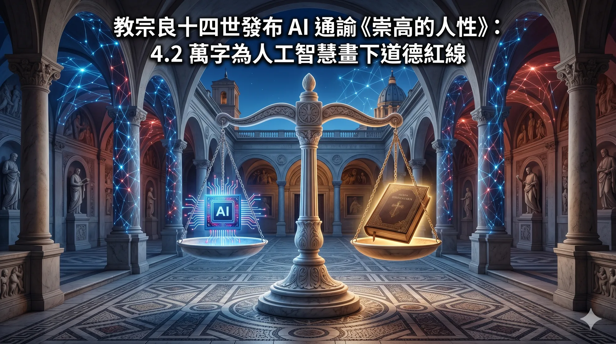 教宗良十四世發布 AI 通諭《偉大的人類》:4.2 萬字為人工智慧畫下道德紅線