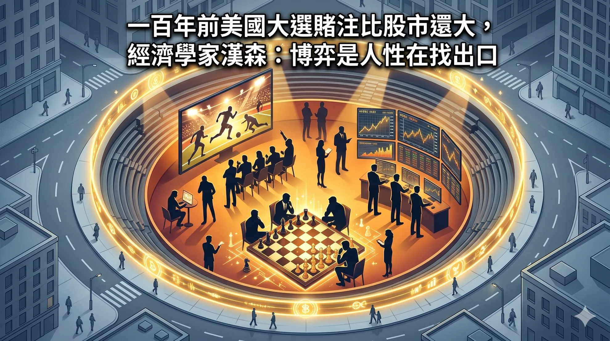 一百年前美國大選賭注比股市還大，經濟學家漢森：博弈是人性在找出口