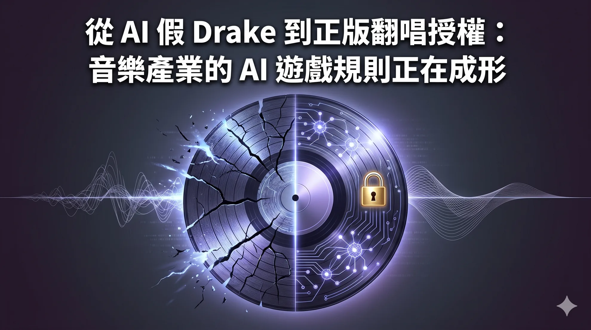 從 AI 假 Drake 到正版翻唱授權：音樂產業的 AI 遊戲規則正在成形
