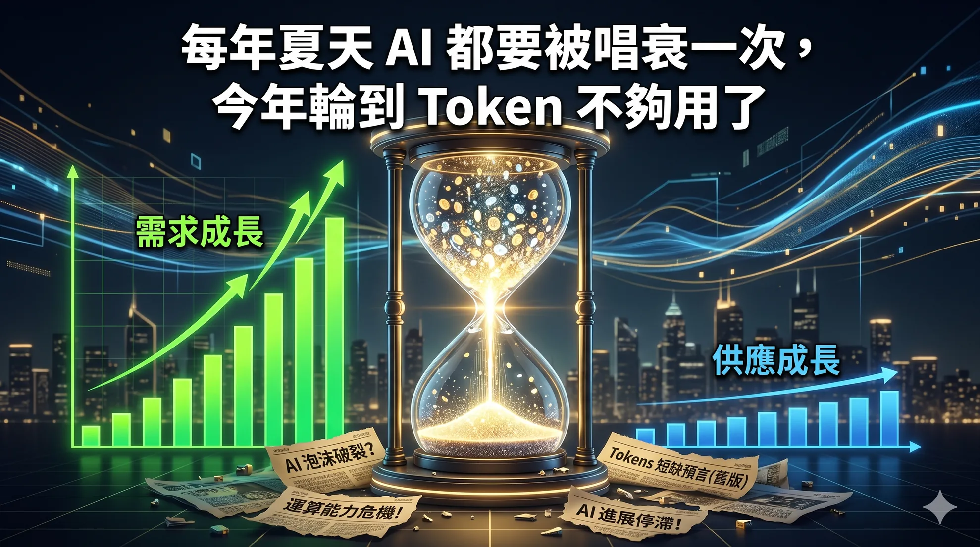 每年夏天 AI 都要被唱衰一次，今年輪到 Token 不夠用了