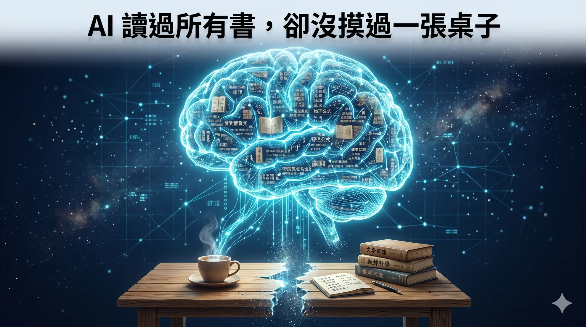 AI 讀過所有書,卻沒摸過一張桌子