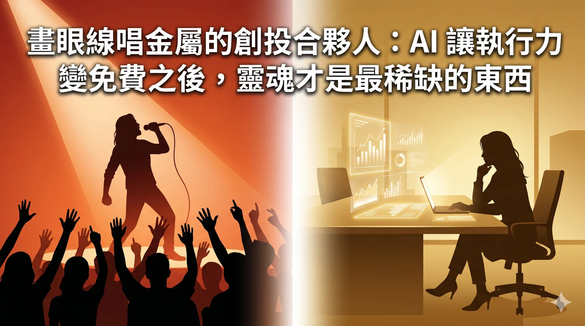 畫眼線唱金屬的創投合夥人：AI 讓執行力變免費之後，靈魂才是最稀缺的東西