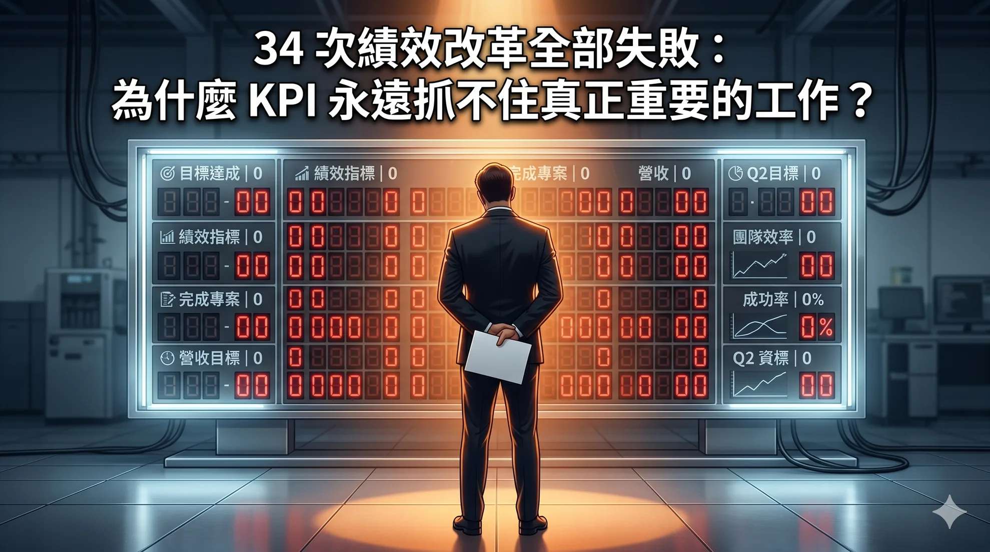 34 次績效改革全部失敗：為什麼 KPI 永遠抓不住真正重要的工作？