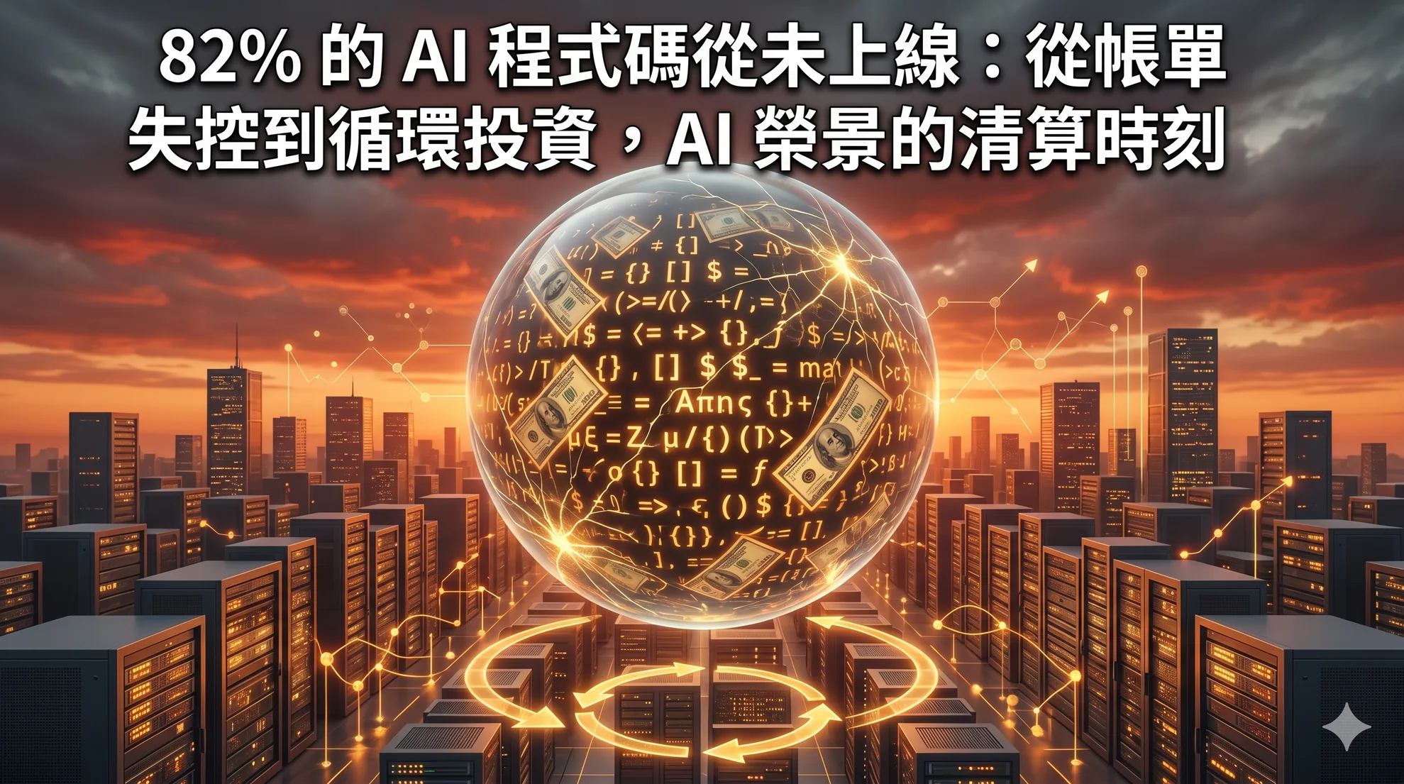 82% 的 AI 程式碼從未上線：從帳單失控到循環投資，AI 榮景的清算時刻