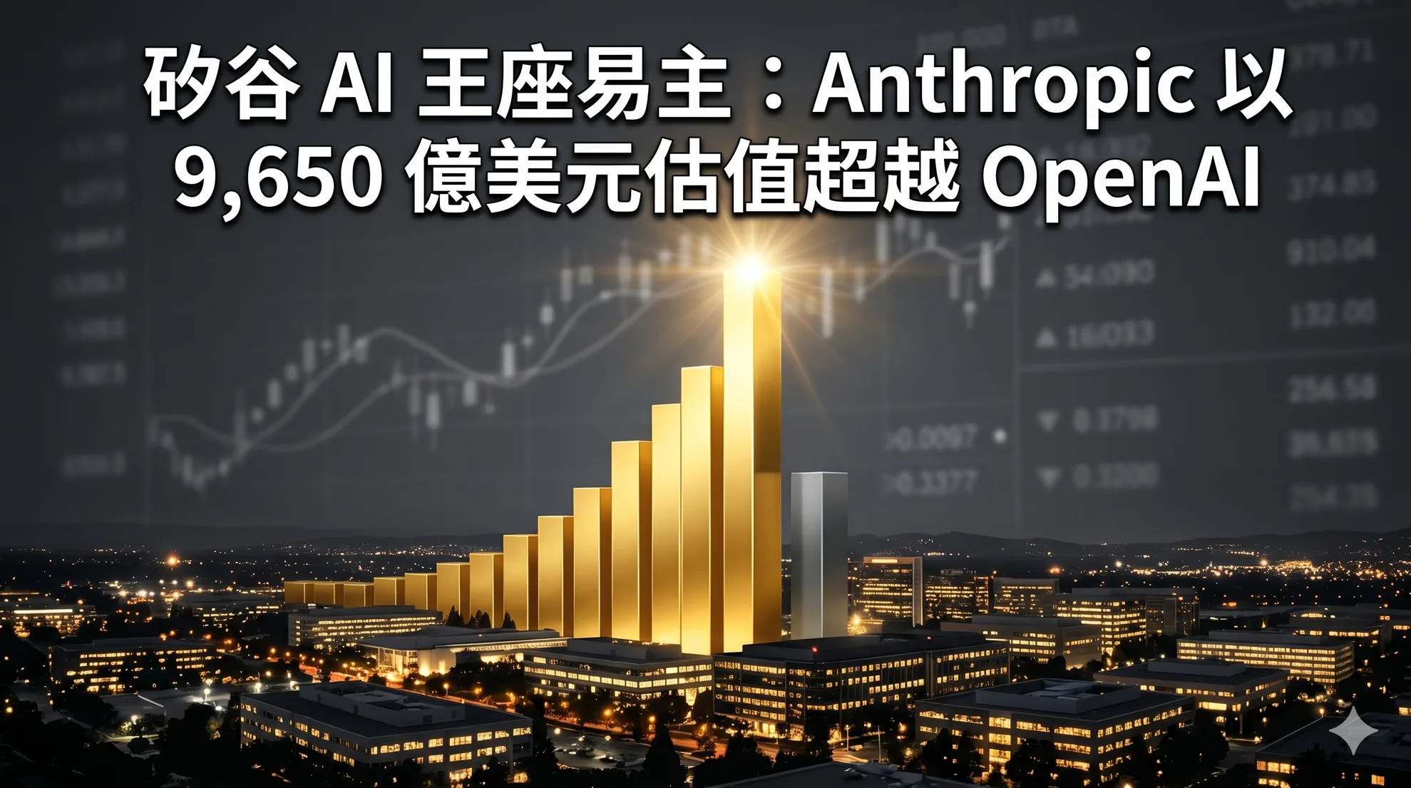 矽谷 AI 王座易主：Anthropic 以 9,650 億美元估值超越 OpenAI