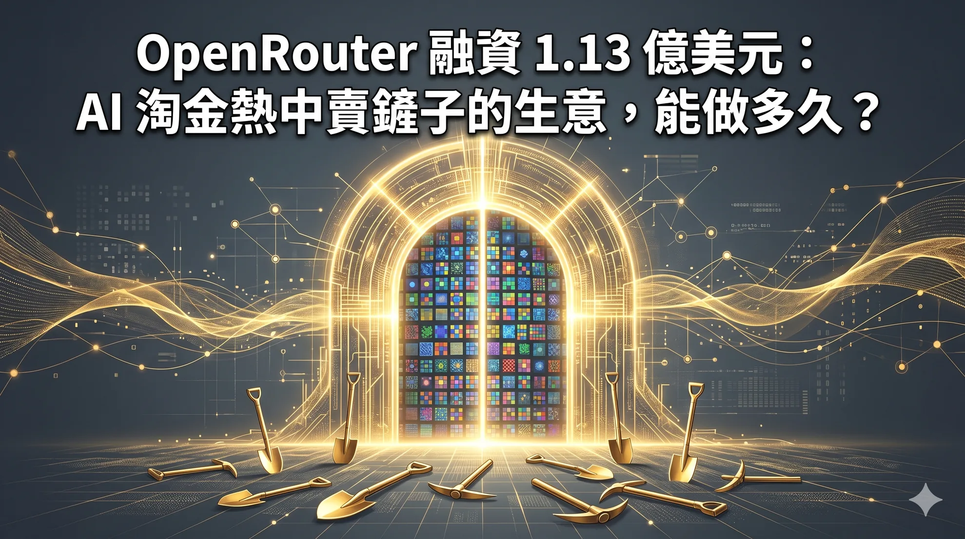OpenRouter 融資 1.13 億美元：AI 淘金熱中賣鏟子的生意，能做多久？