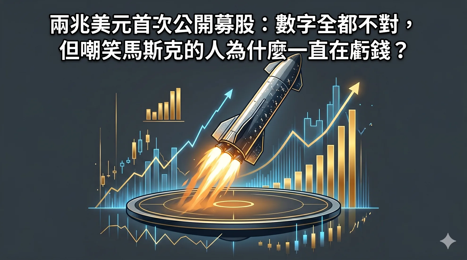 SpaceX 兩兆美元 IPO：數字全都不對，但嘲笑馬斯克的人為什麼一直在虧錢？